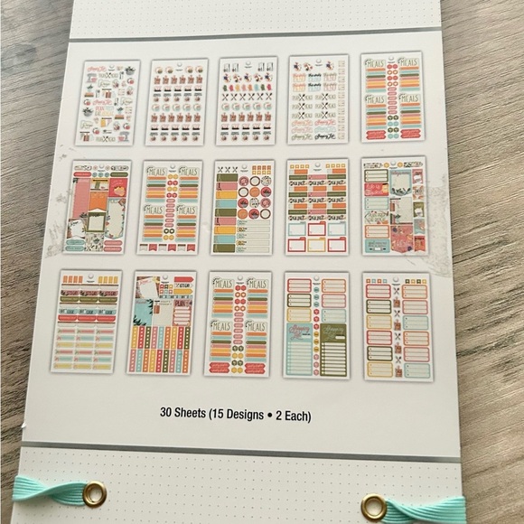 The Paper Studio Agenda 52 Meal Prep Sticker Book 962 pc-New! - Picture 4 of 4